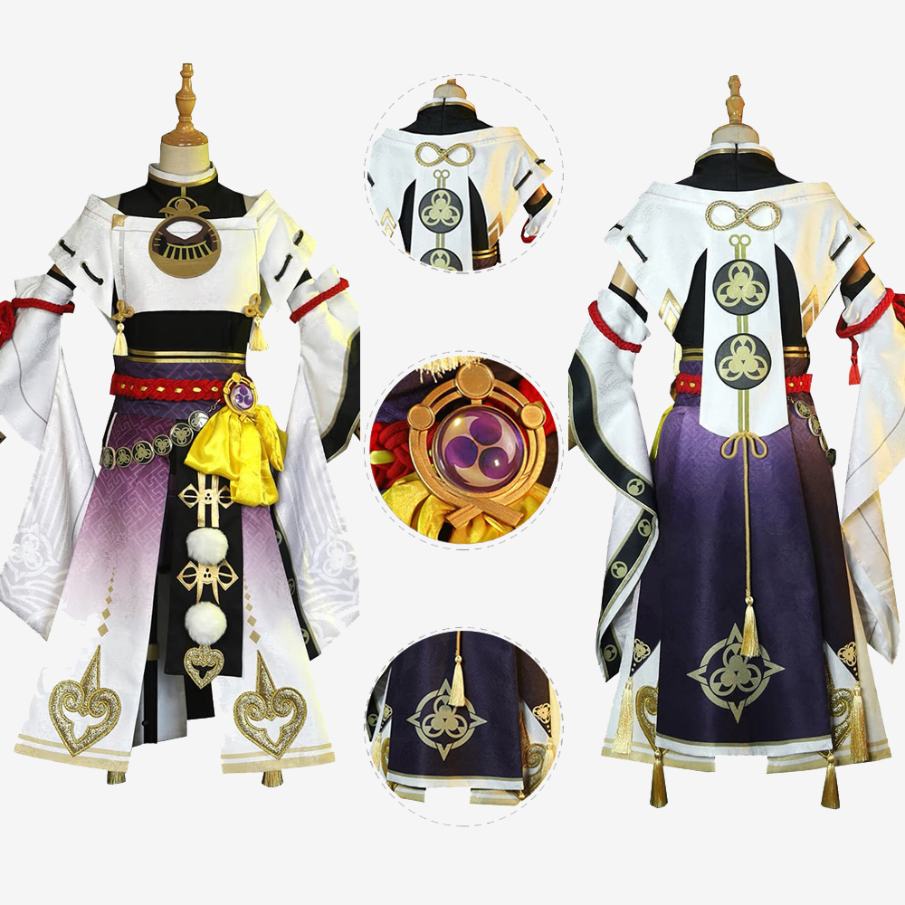 Genshin Impact Kujou Sara Costume Cosplay Dress Unibuy